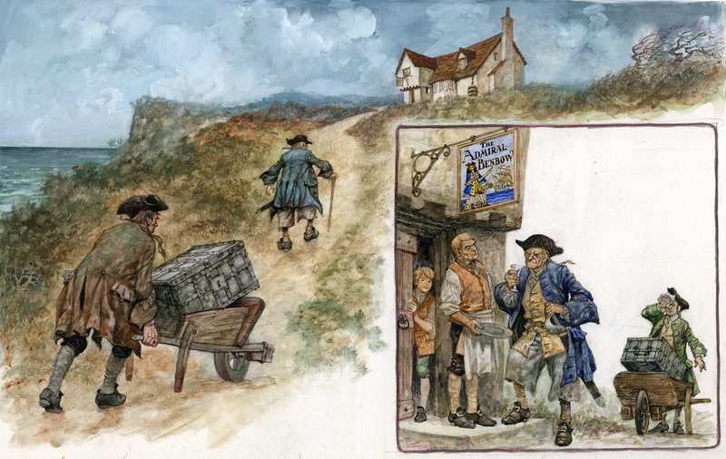 Illustration för Treasure Island av Peter Jackson
