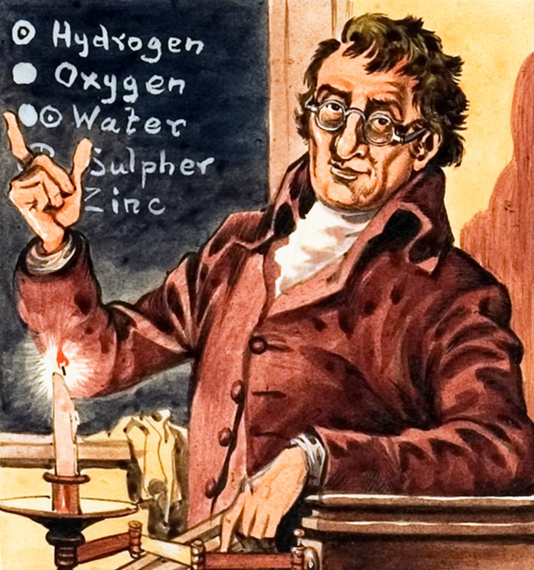 John Dalton, grundare av den kemiska atomteorin av Peter Jackson