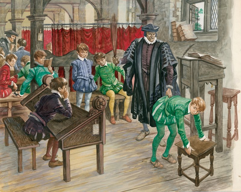 Straff i skolan under Tudoråldern av Peter Jackson