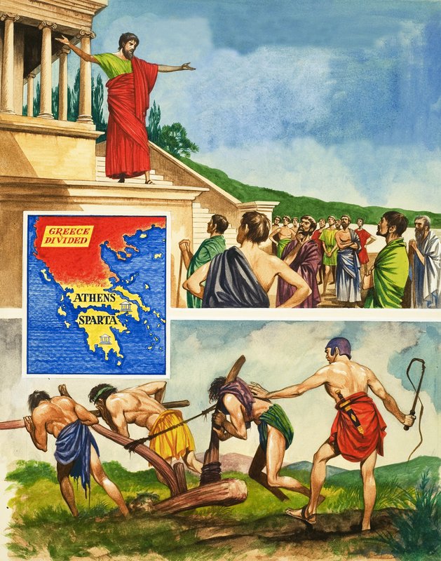 Rivalitet och krig mellan Aten och Sparta av Peter Jackson