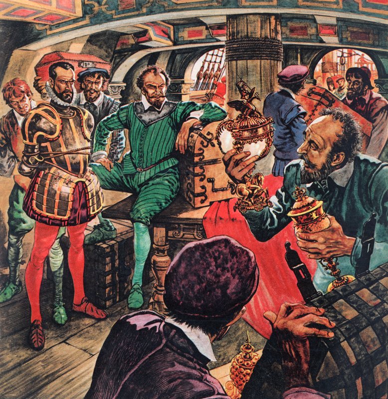 Sir Francis Drake i sin stuga av Peter Jackson