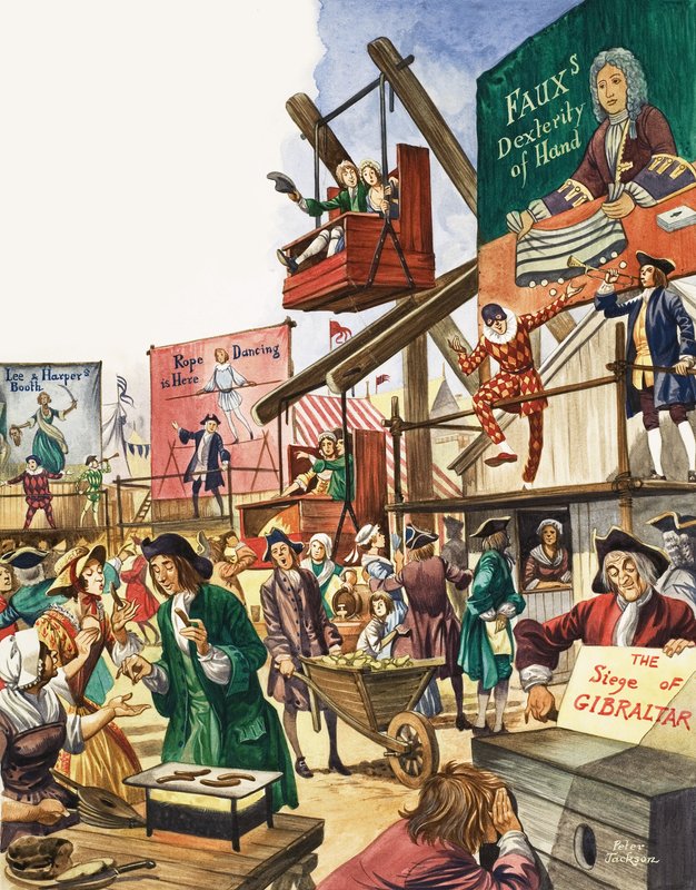The Wonderful Story of Britain: Fairs and Fun for the People. Bartolomeusmässan av Peter Jackson