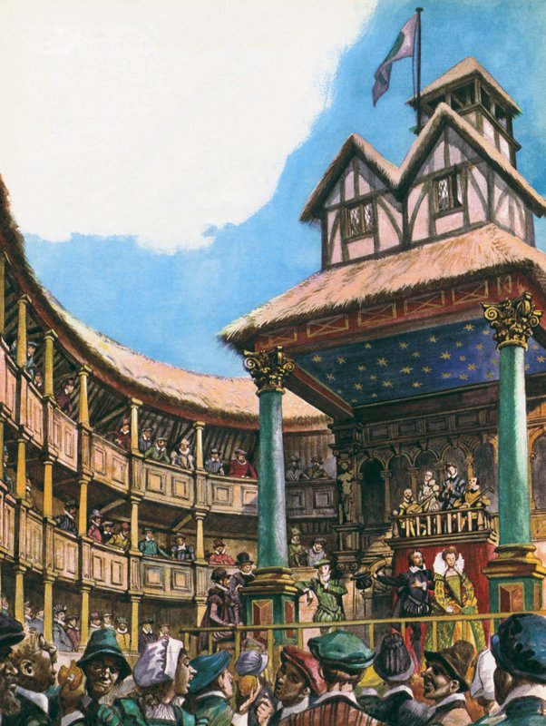 Teater i London vid tiden för drottning Elizabeth I av Peter Jackson