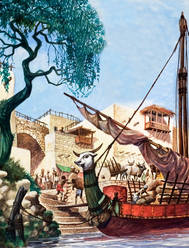 Lossning av en handelsbåt av Peter Jackson