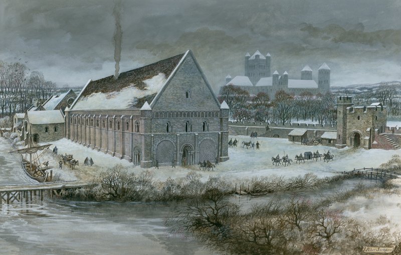 Westminster Hall i snön av Peter Jackson