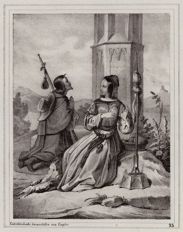 Legenden om snurran vid korset, Wien av Peter Johann Nepomuk Geiger