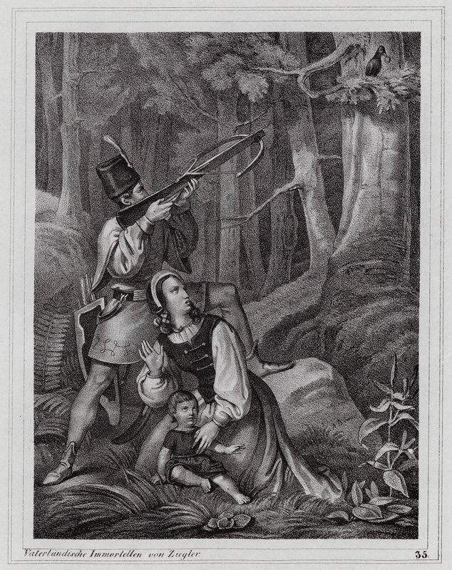 Matthias Corvinus, Korpkungen (gravyr) av Peter Johann Nepomuk Geiger