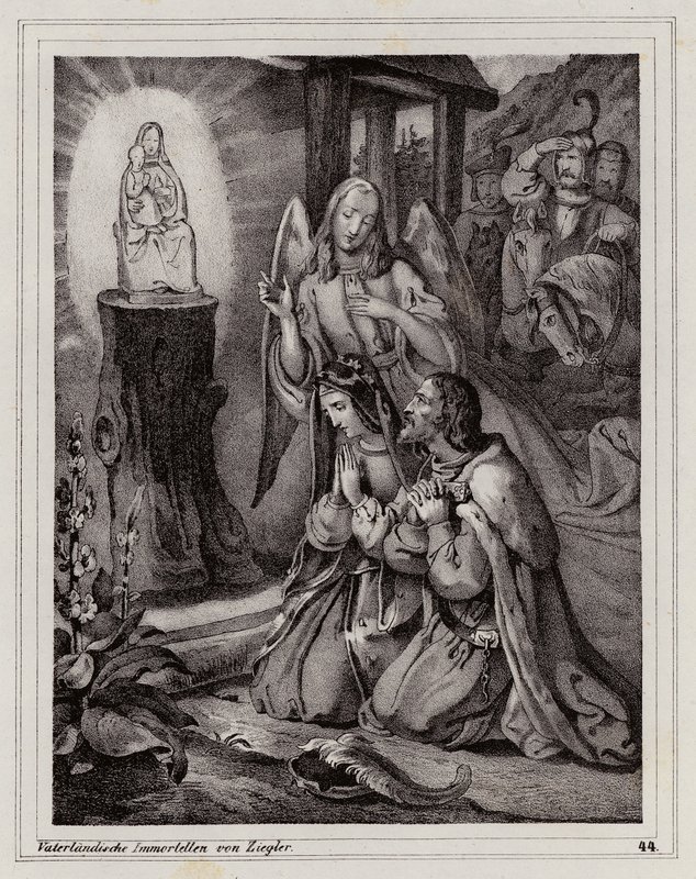 Vladislaus Henrik av Mähren och hans hustrus pilgrimsfärd till Mariazells helgedom av Peter Johann Nepomuk Geiger