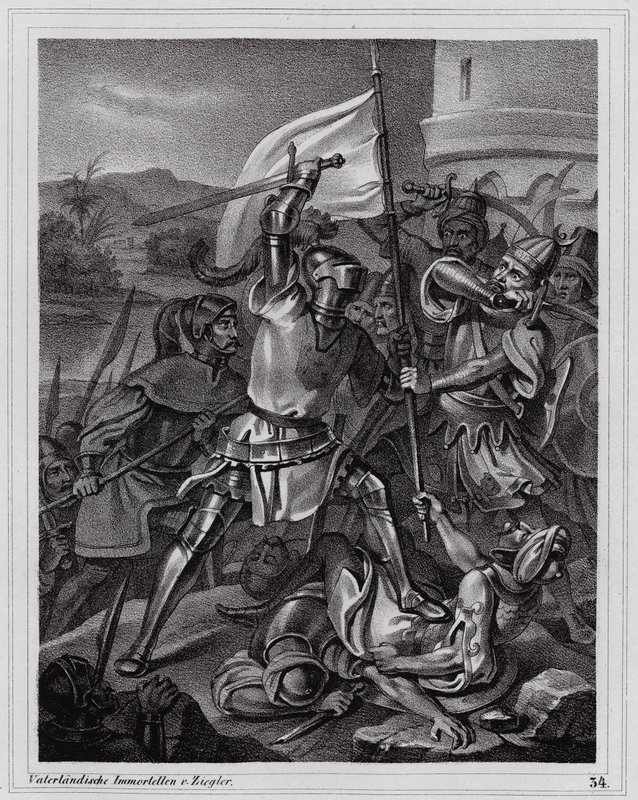Belägringen av Damietta av Peter Johann Nepomuk Geiger