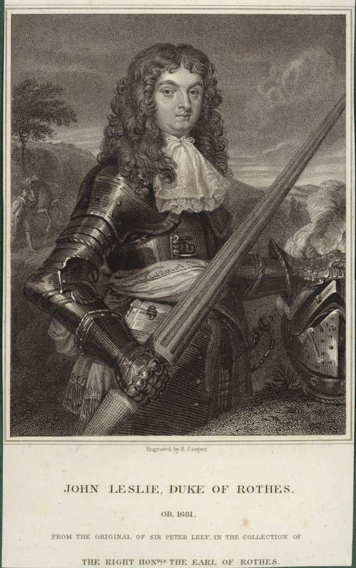 Porträtt av John Leslie, hertig av Rothes av Peter Lely
