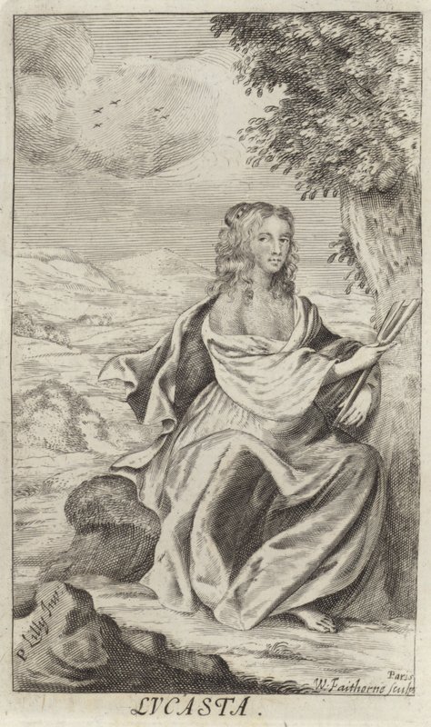 Porträtt av Lucasta (Lucy Sacheverell) av Peter Lely