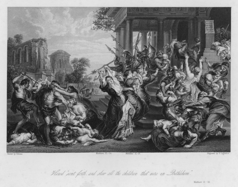 Massakern på de oskyldiga, Matteus II av Peter Paul (after) Rubens
