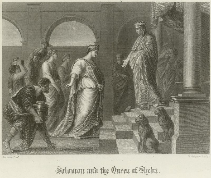 Salomo och drottningen av Saba av Peter Paul Rubens