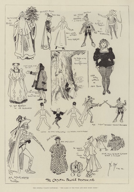 Crystal Palace Pantomime, The Babes in the Wood och Bold Robin Hood av Phil May