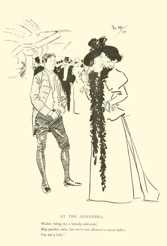 Tecknad film av Phil May, från 1890-talet (litho) av Phil May