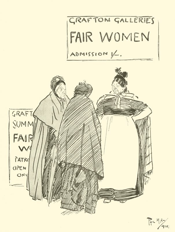 Tecknad film av Phil May, från 1890-talet (litho) av Phil May