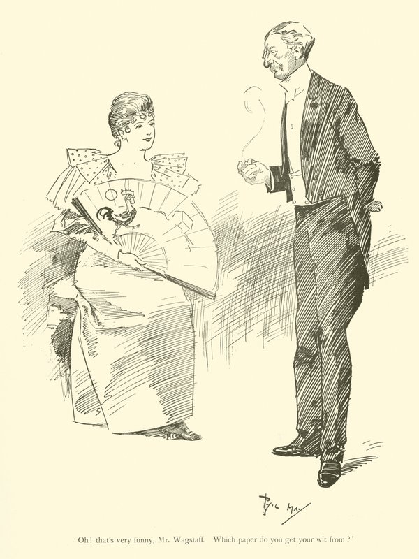 Tecknad film av Phil May, från 1890-talet (litho) av Phil May