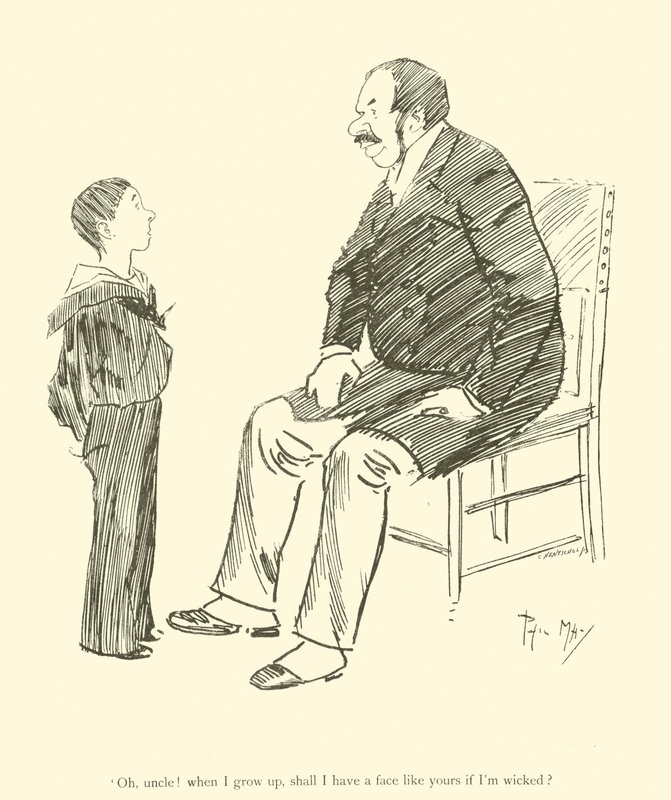 Tecknad film av Phil May, från 1890-talet (litho) av Phil May