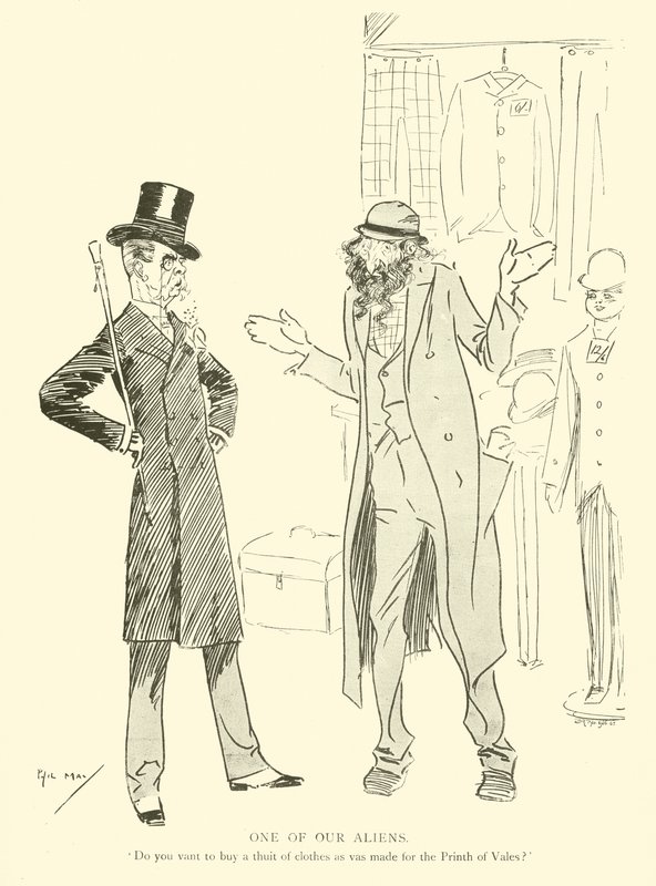 Tecknad film av Phil May, från 1890-talet (litho) av Phil May