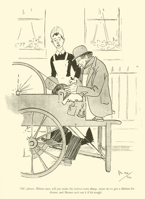 Tecknad film av Phil May, från 1890-talet (litho) av Phil May