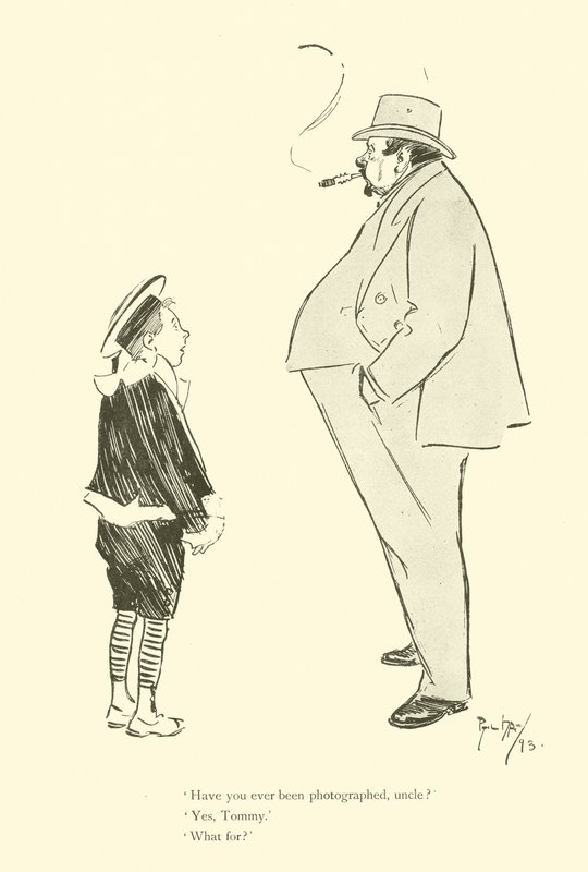 Tecknad film av Phil May, från 1890-talet (litho) av Phil May