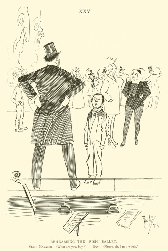 Tecknad film av Phil May, från 1890-talet (litho) av Phil May