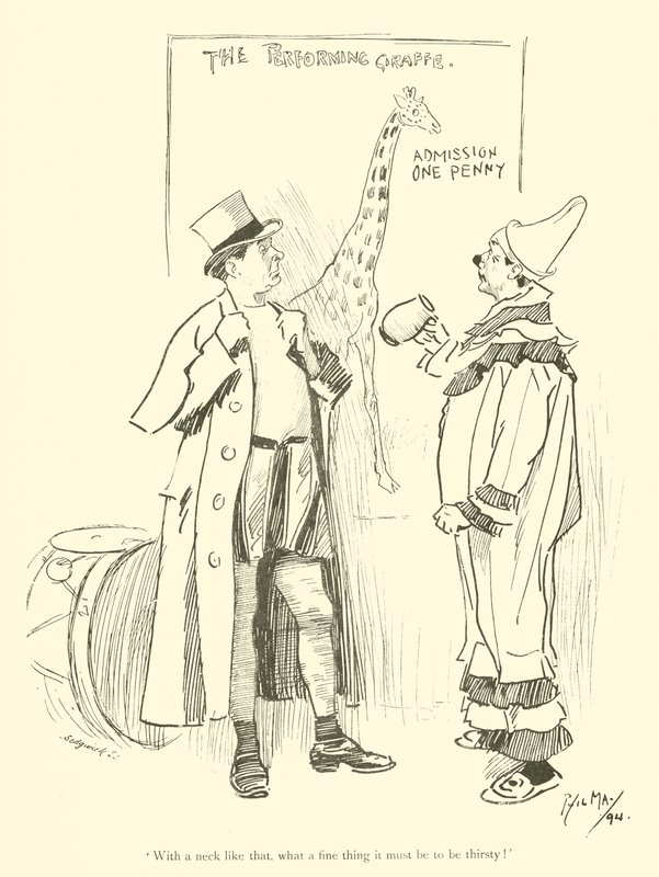 Tecknad film av Phil May, från 1890-talet (litho) av Phil May