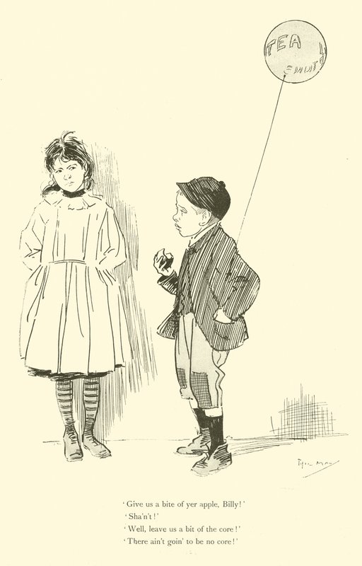 Tecknad film av Phil May, från 1890-talet (litho) av Phil May