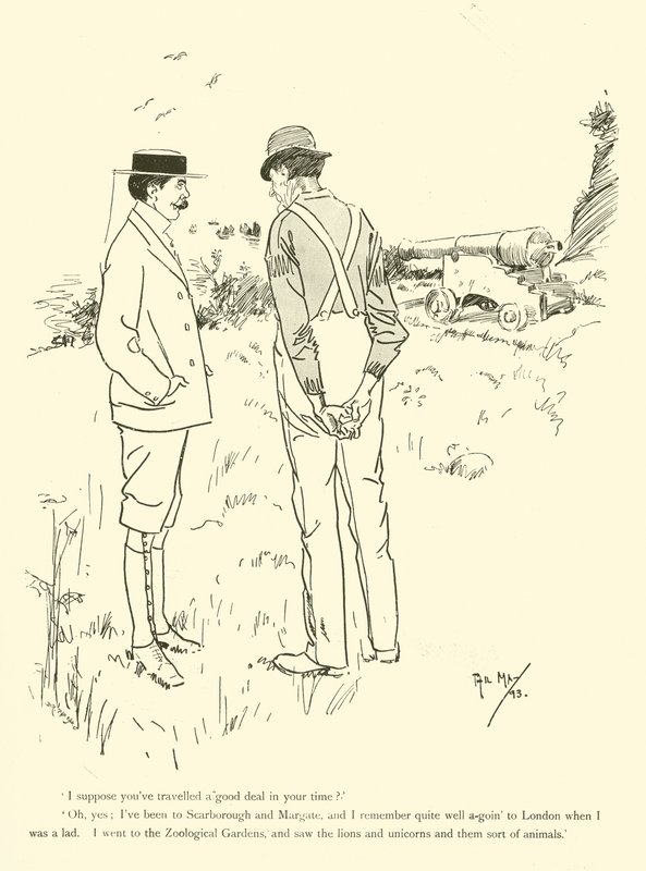 Tecknad film av Phil May, från 1890-talet (litho) av Phil May