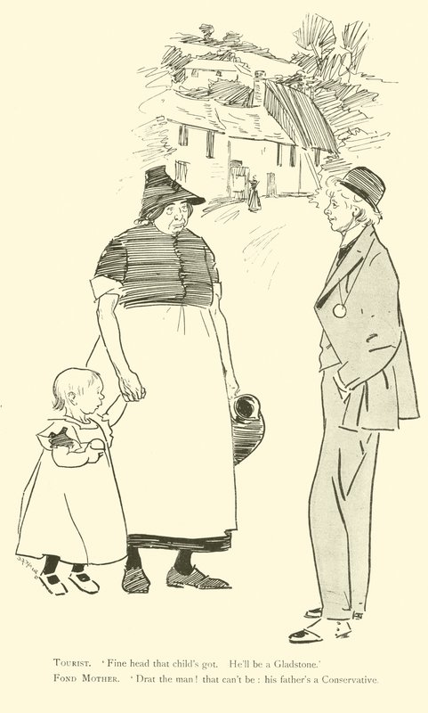 Tecknad film av Phil May, från 1890-talet (litho) av Phil May