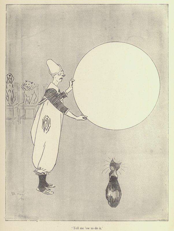 Tecknad film av Phil May, från 1890-talet (litho) av Phil May