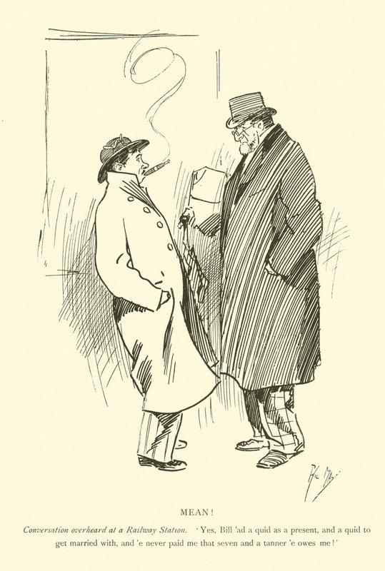 Tecknad film av Phil May, från 1890-talet (litho) av Phil May