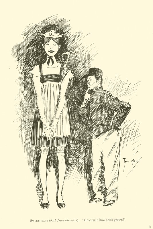 Tecknad film av Phil May, från 1890-talet (litho) av Phil May