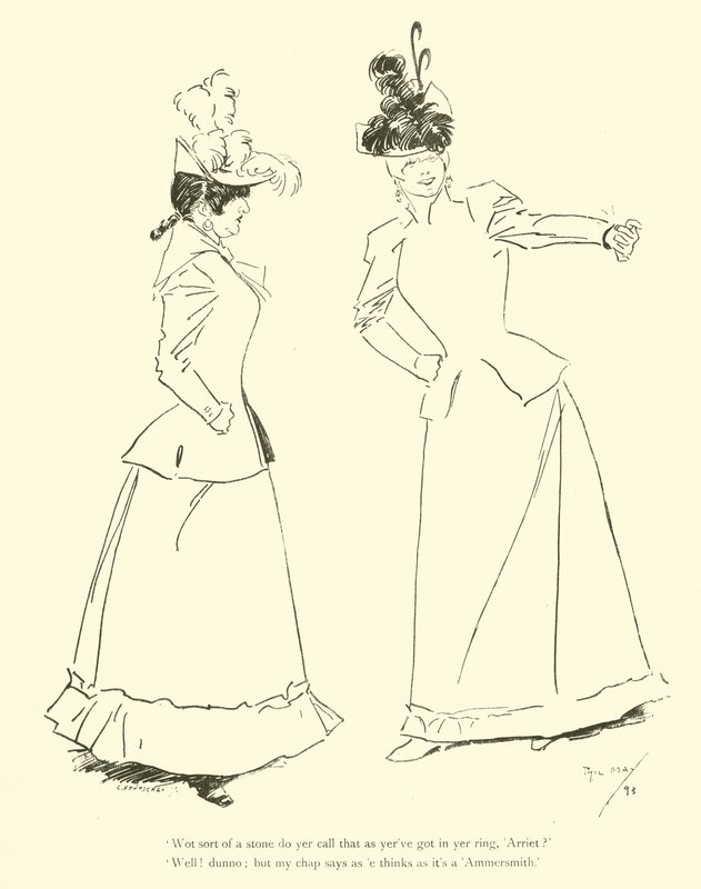 Tecknad film av Phil May, från 1890-talet (litho) av Phil May