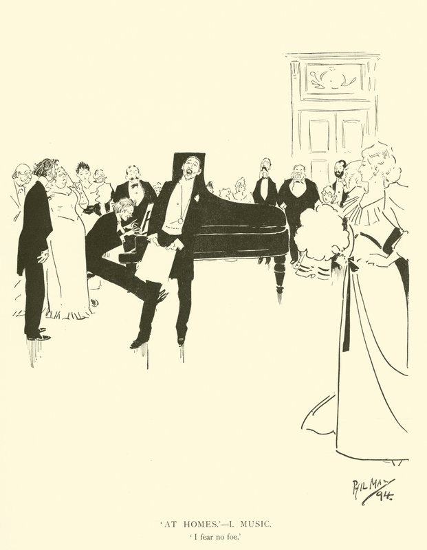 Tecknad film av Phil May, från 1890-talet (litho) av Phil May