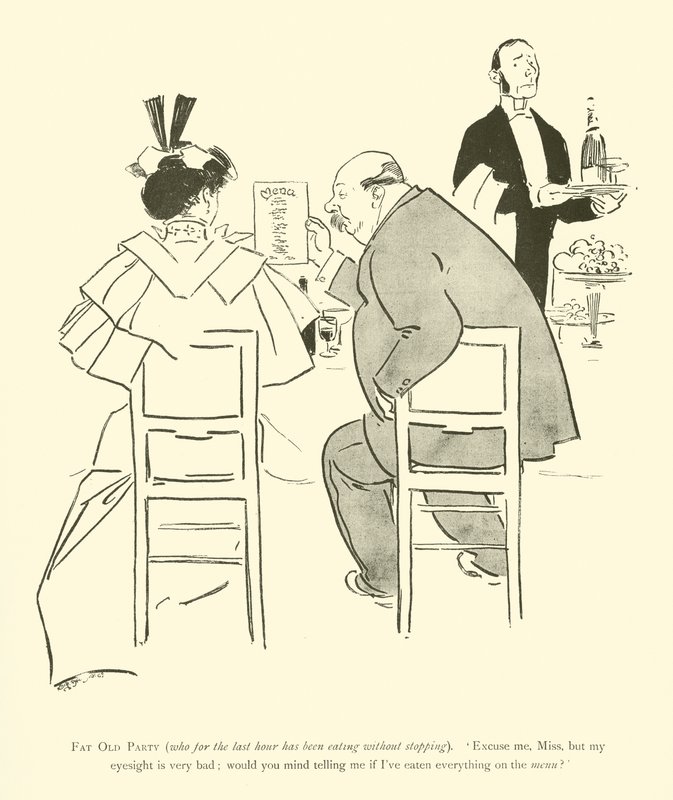 Tecknad film av Phil May, från 1890-talet (litho) av Phil May