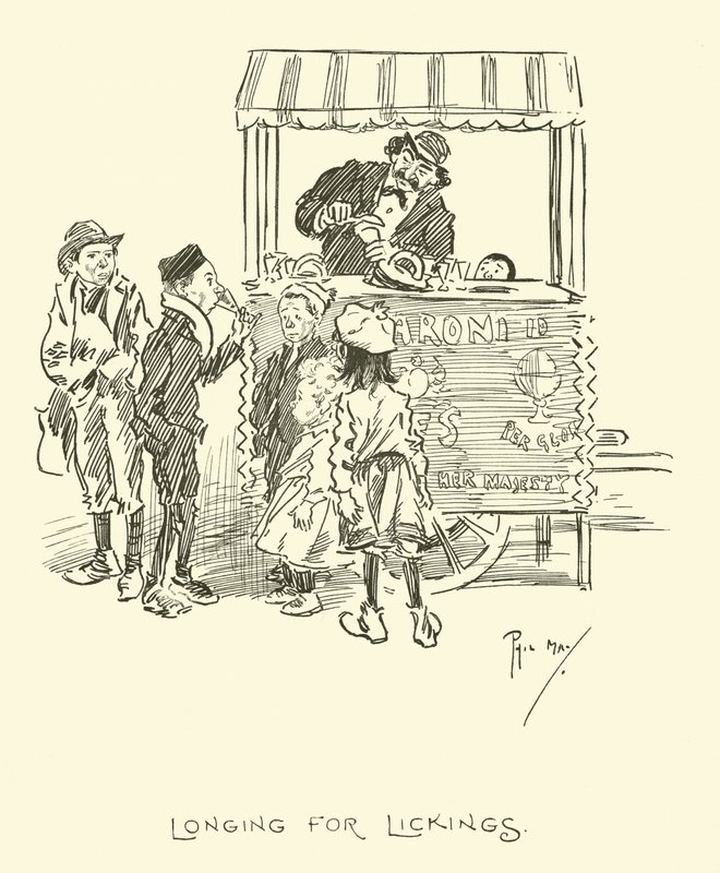 Illustration för Phil Mays Gutter-Snipes av Phil May