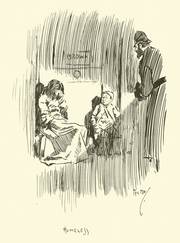 Illustration för Phil Mays Gutter-Snipes av Phil May