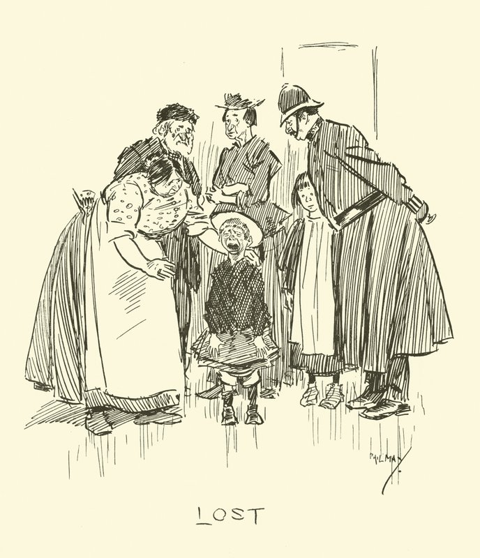 Illustration för Phil Mays Gutter-Snipes av Phil May