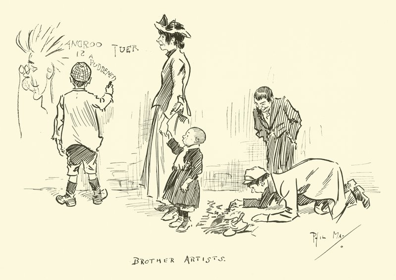 Illustration för Phil Mays Gutter-Snipes av Phil May