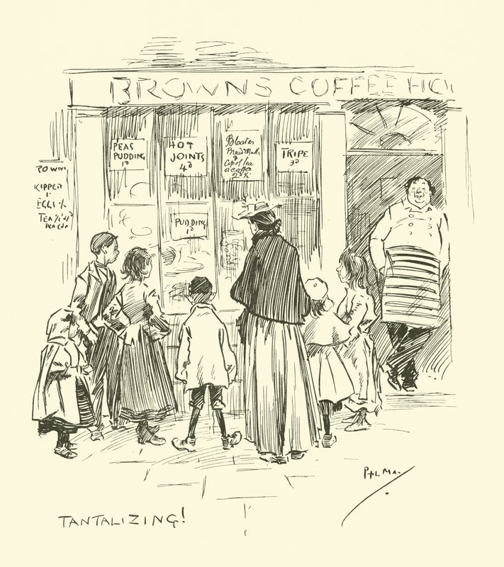 Illustration för Phil Mays Gutter-Snipes av Phil May