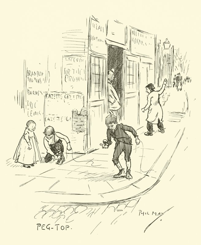 Illustration för Phil Mays Gutter-Snipes av Phil May