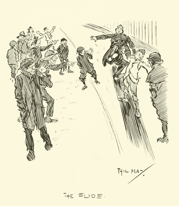 Illustration för Phil Mays Gutter-Snipes av Phil May
