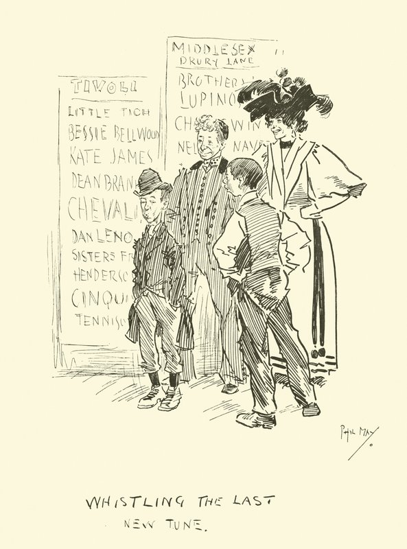 Illustration för Phil Mays Gutter-Snipes av Phil May