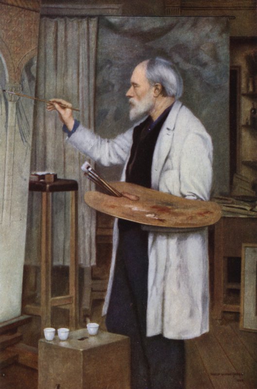 Sir Edward Burne-Jones, från porträttet av hans Son, Sir Philip Burne-Jones av Philip Burne Jones