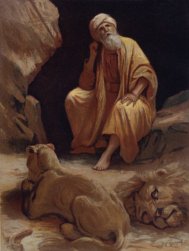 Daniel i lejonhålan av Philip Richard Morris