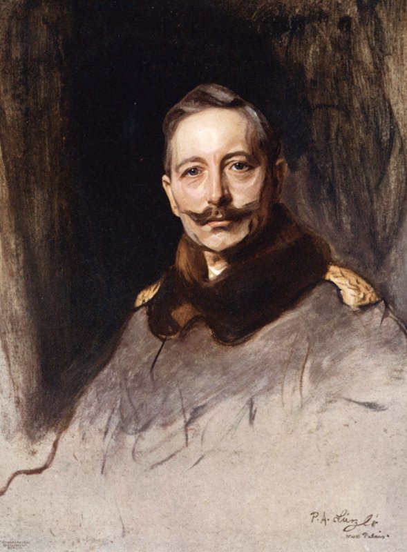 Kaiser Wilhelm II (färg litho) av Philip Alexius de Laszlo