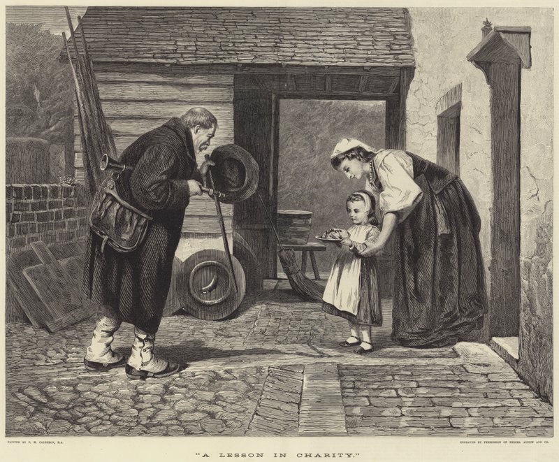 En lektion i välgörenhet av Philip Hermogenes Calderon