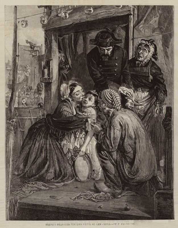 Franska bönder hittar sitt stulna barn av Philip Hermogenes Calderon