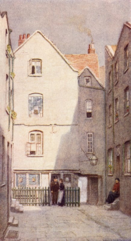 Baksidan av Green Dragon Tavern, St Andrews Hill, 1890 av Philip Norman